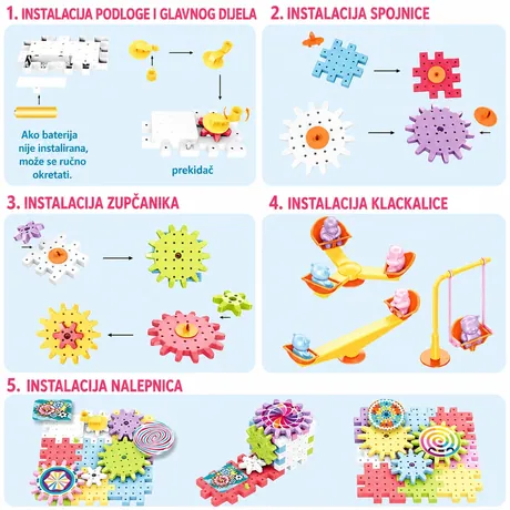 GEAR BLOCKS | Električni set zupčanika 83 dijela — slika 5 — slika 5